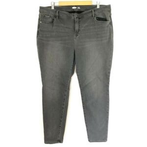18 Old Navy ROCKSTAR Jeans Pants Slim Tapered GRAY